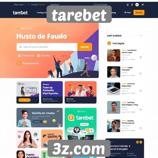 experiência de usuário no site tarebet